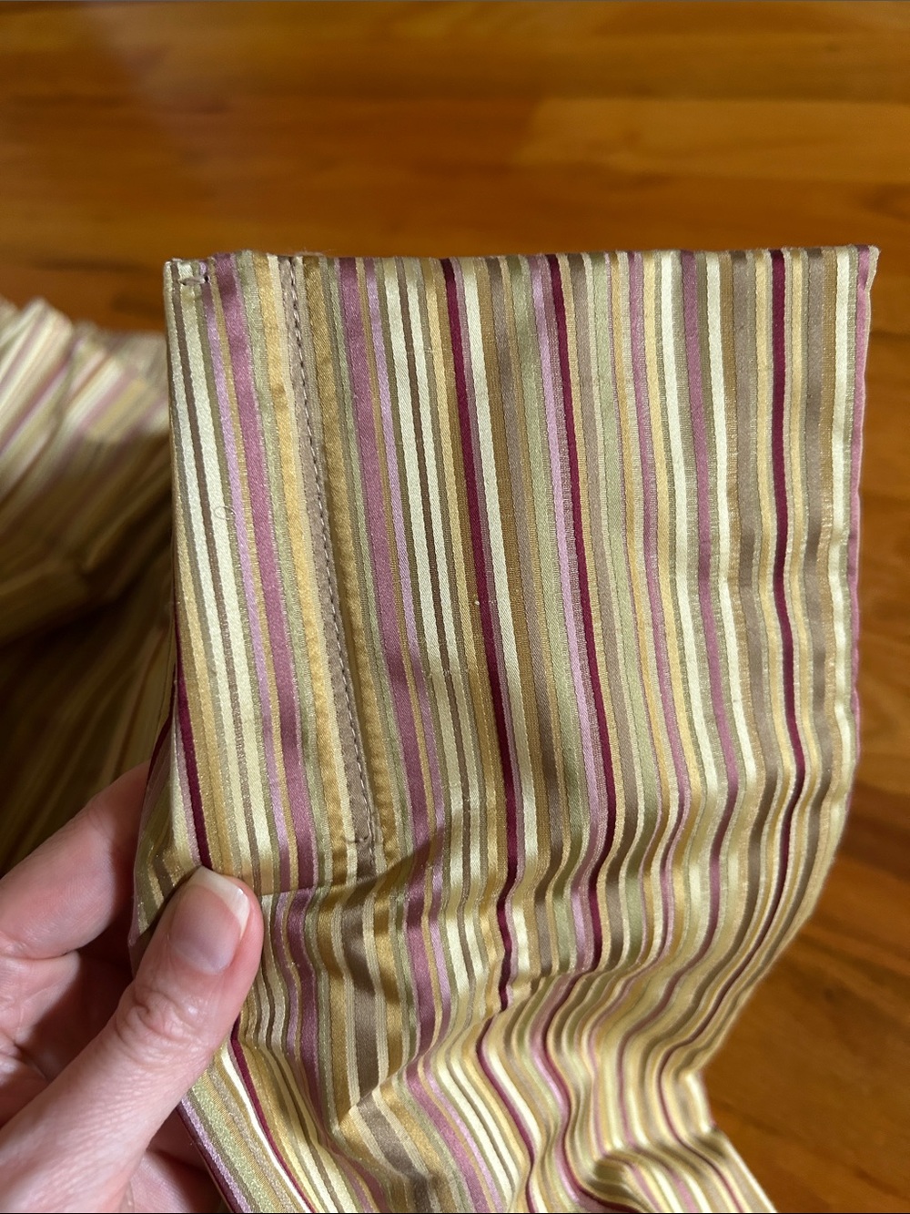 8 Custom blackout pleated Striped Window Curtains - Picture 5 of 7